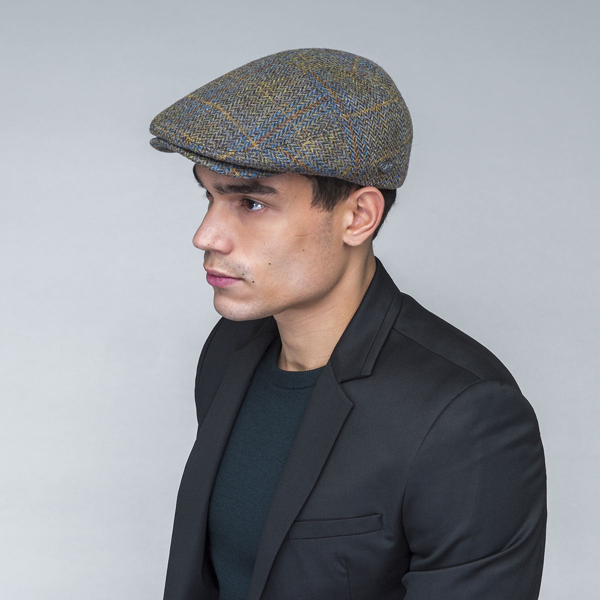 Bailey of Hollywood lou oak plaid flatcap, Braun