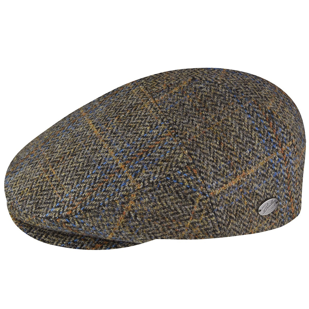 Bailey of Hollywood lou oak plaid flatcap, Braun