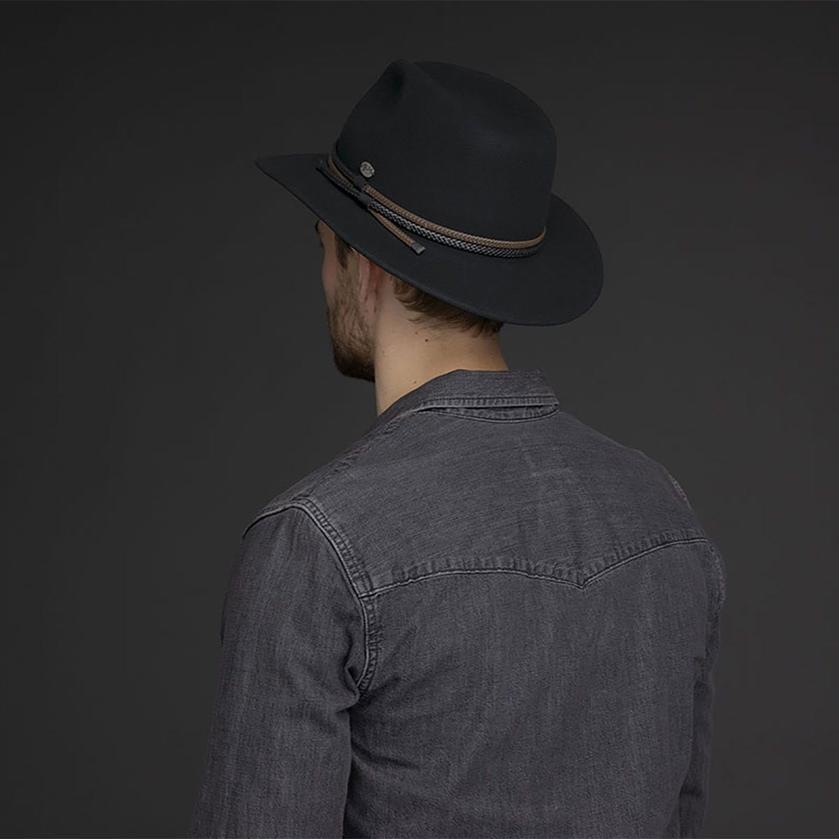 Bailey Nelles Traveller Hut LiteFelt Filzhut, Schwarz