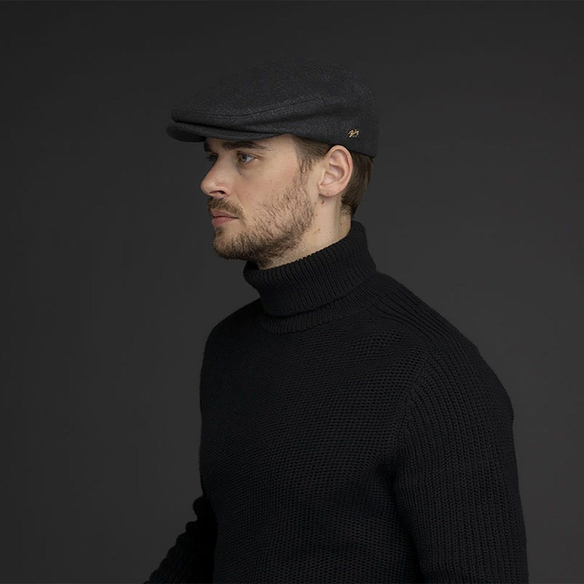 Bailey of Hollywood ormond flatcap, Schwarz