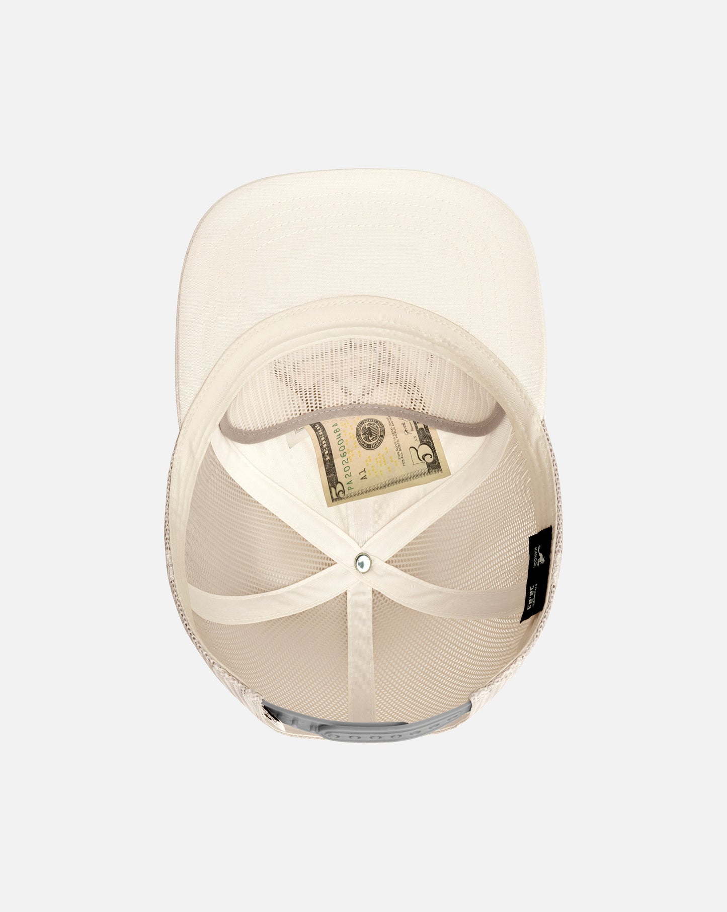 Kangol, outdoor patch trucker cap, Natural Weiß