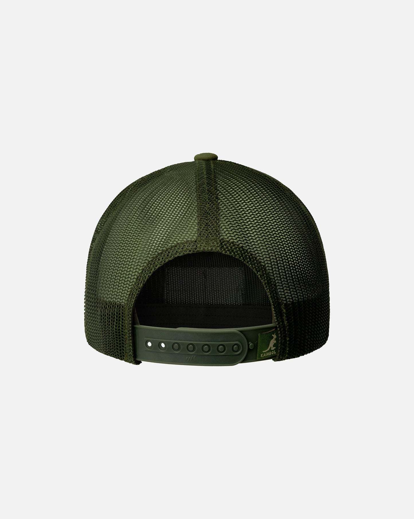 Kangol, outdoor patch trucker cap, Oliv Grün