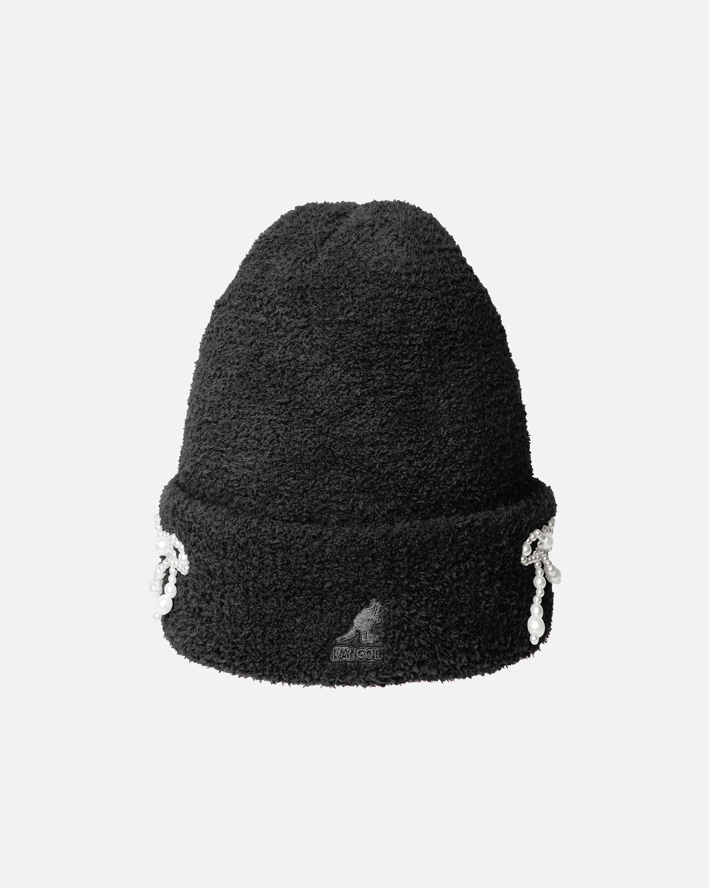 Kangol pearl Muetze, Schwarz