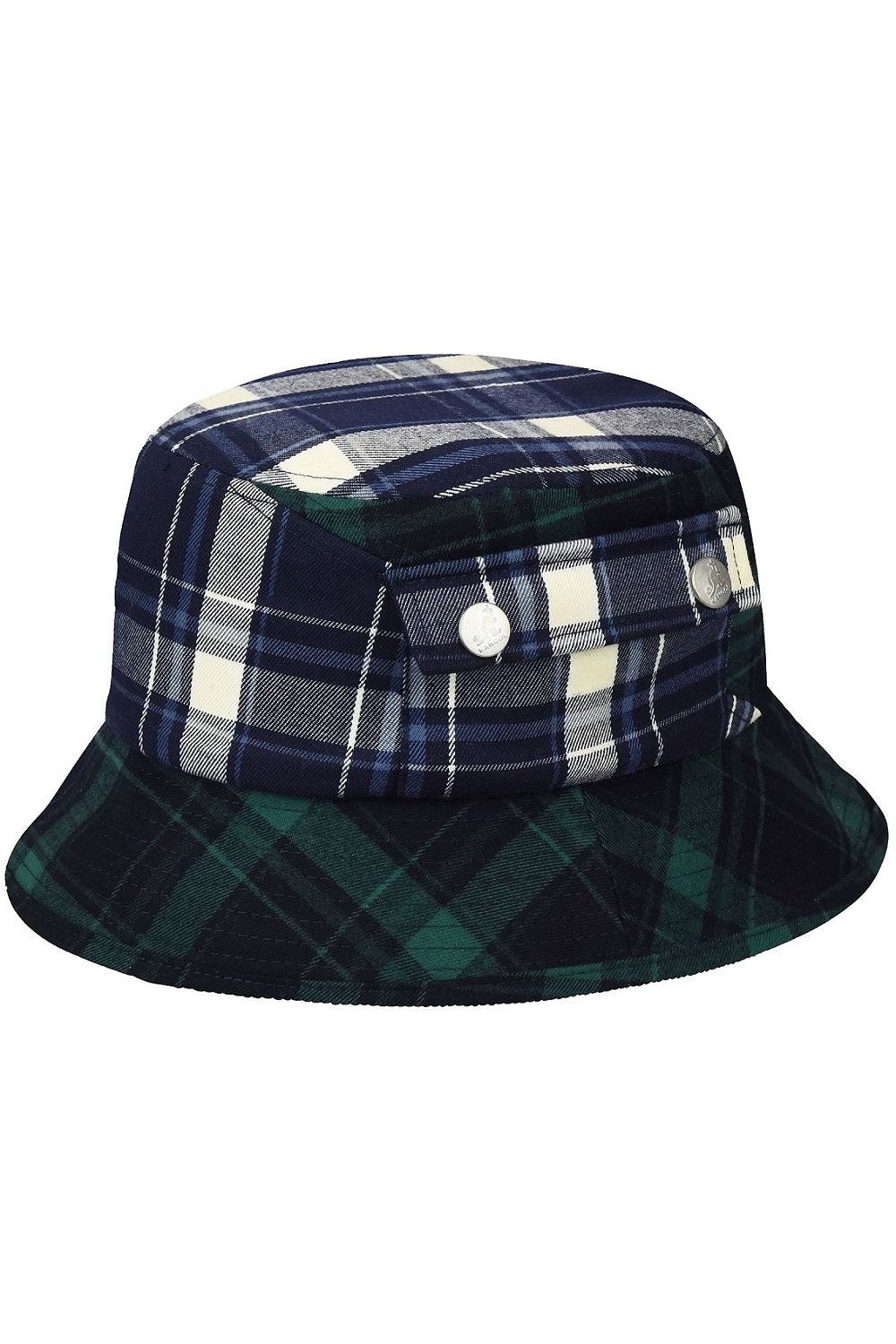 Kangol Plaid On Plaid Bucket Fischerhut, Grün