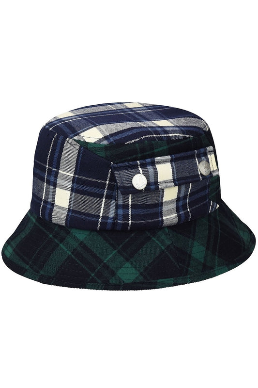 Kangol Plaid On Plaid Bucket Fischerhut, Grün