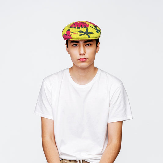 Kangol plant love 504 flatcap sulphur, Gelb