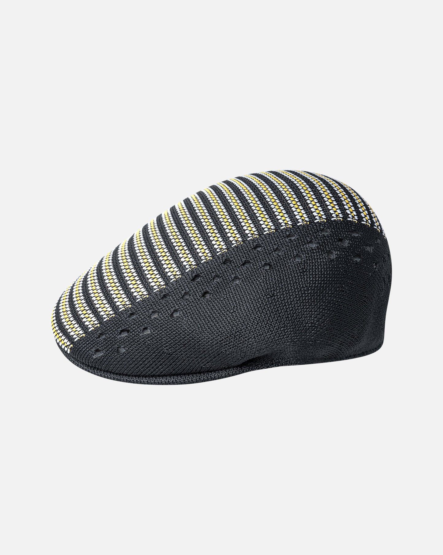 Kangol Preppy Vent 504 Flatcap Schirmmütze, Schwarz