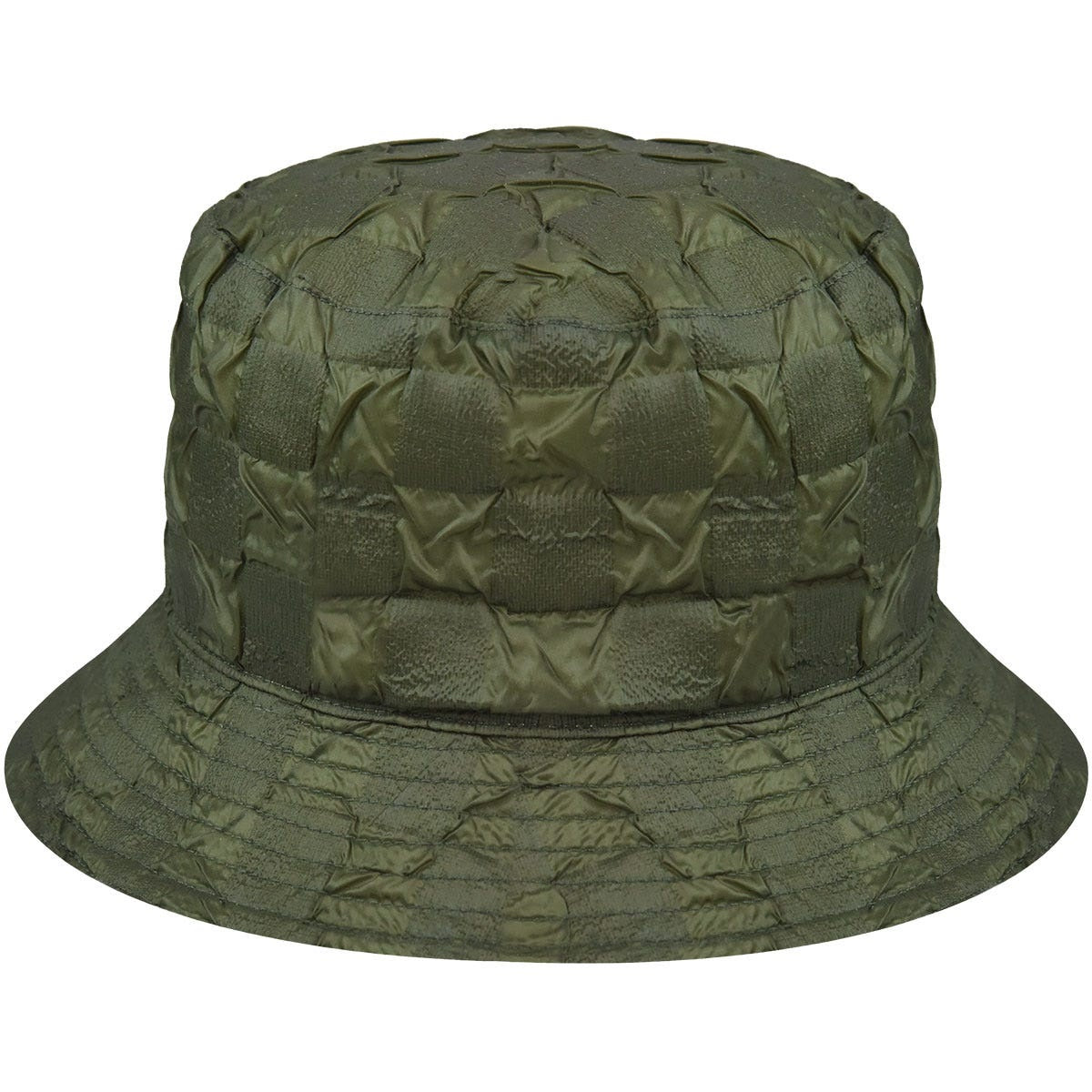 Kangol pucker check bucket fischerhut, Grün