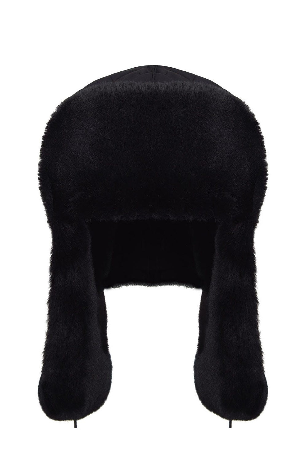 Kangol Quilted Trapper Cap Fellmütze, Schwarz