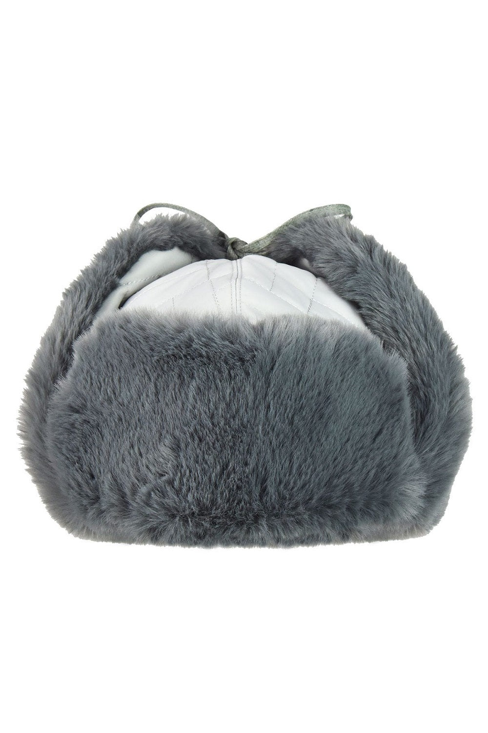 Kangol Quilted Trapper Cap Fellmütze, Grau