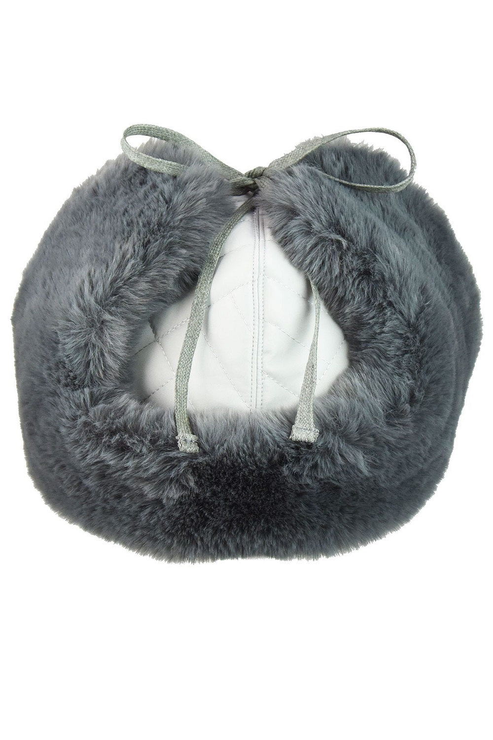 Kangol Quilted Trapper Cap Fellmütze, Grau