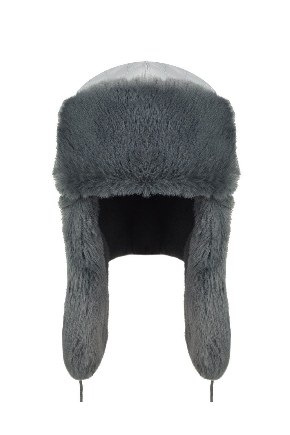 Kangol Quilted Trapper Cap Fellmütze, Grau