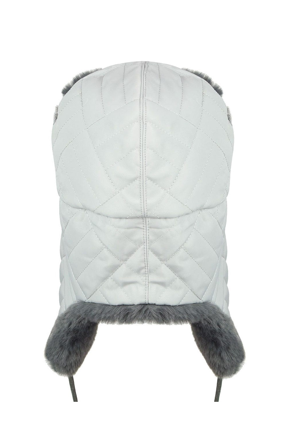 Kangol Quilted Trapper Cap Fellmütze, Grau