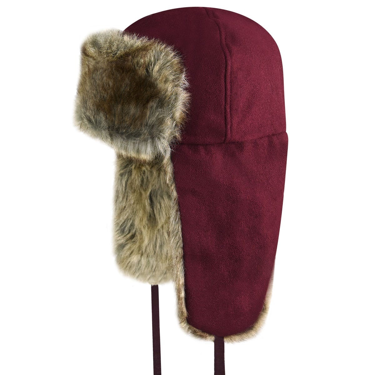 Kangol Ushanka Cap Fellmütze, Rot