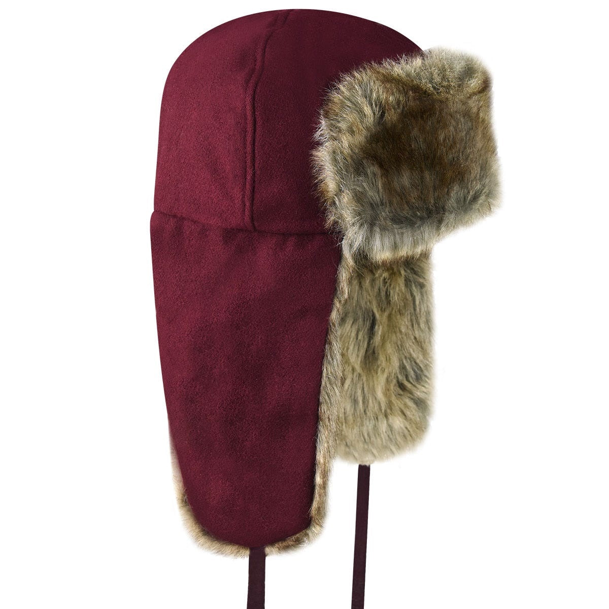 Kangol Ushanka Cap Fellmütze, Rot