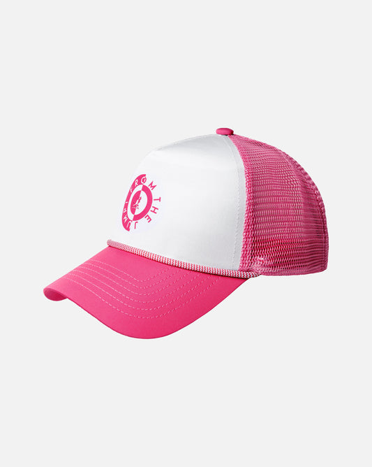Kangol raver logo trucker cap, Pink