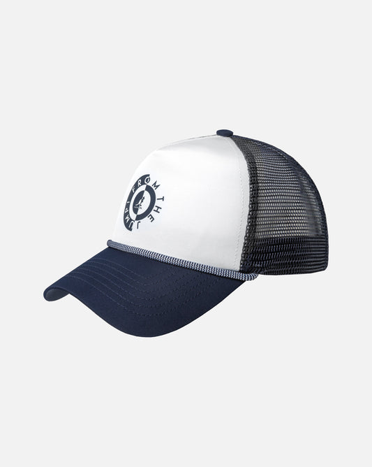 Kangol raver logo trucker cap, Marine