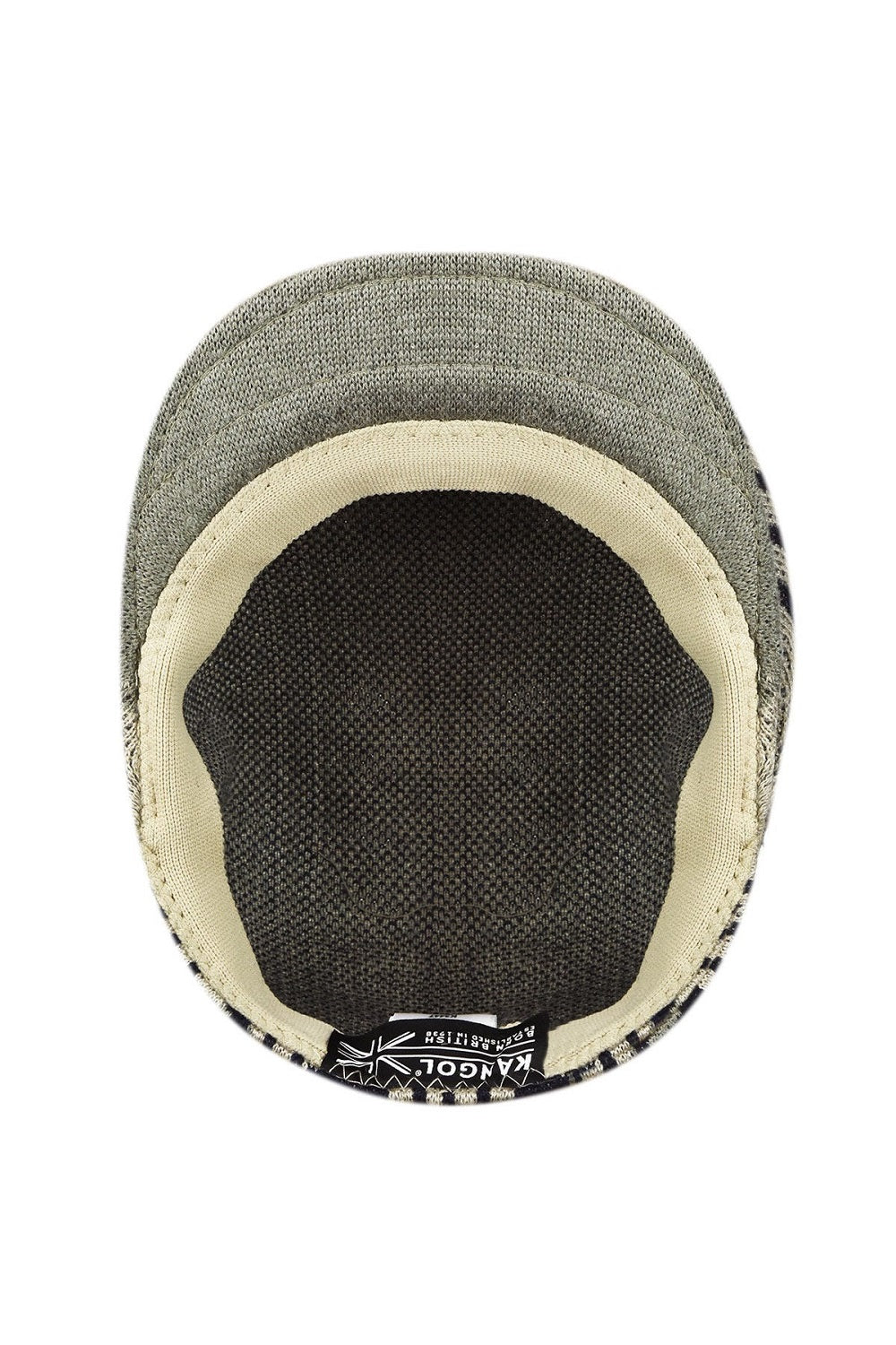 Kangol retro geo 504 flatcap, Beige