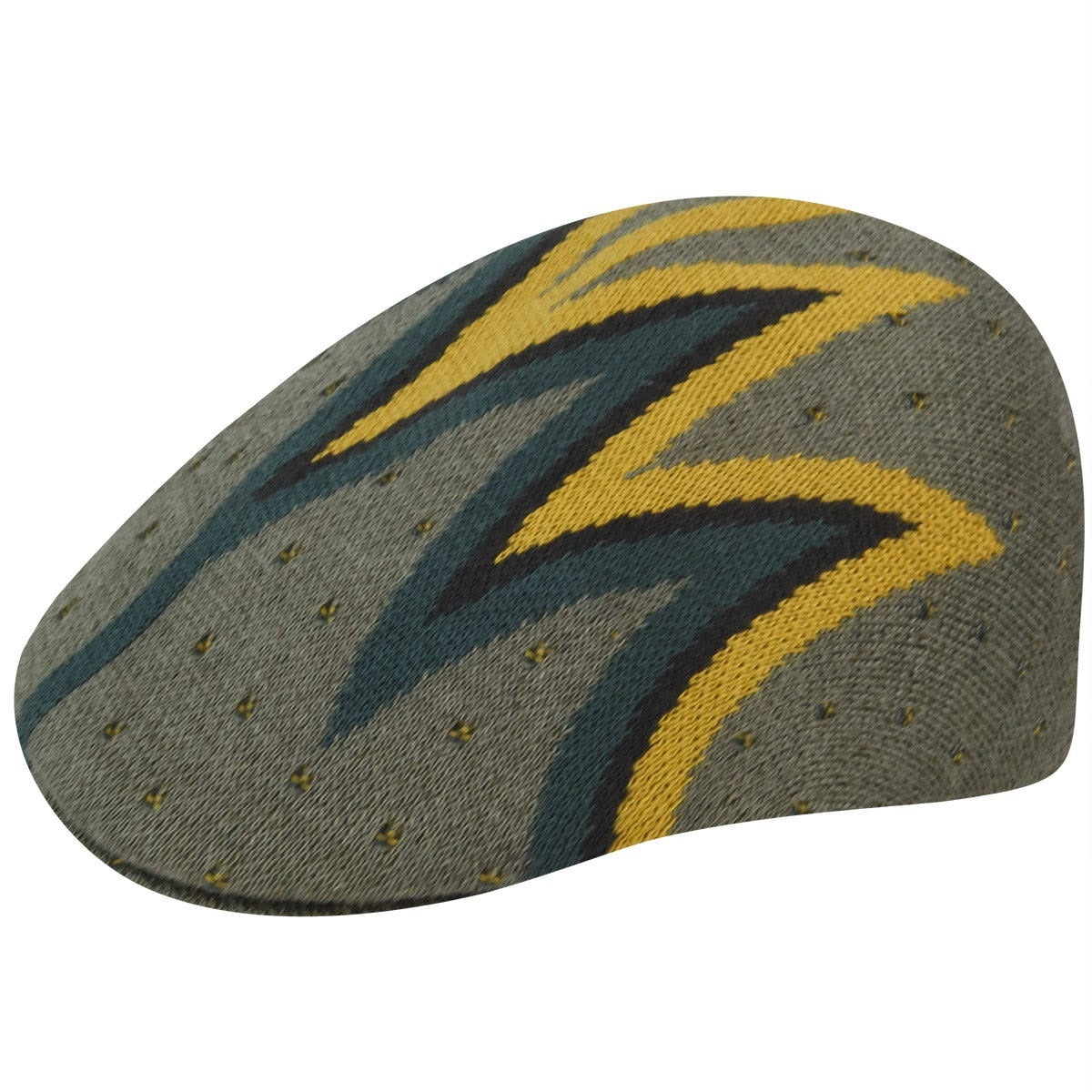 Kangol shock wave 507 flatcap, Grau