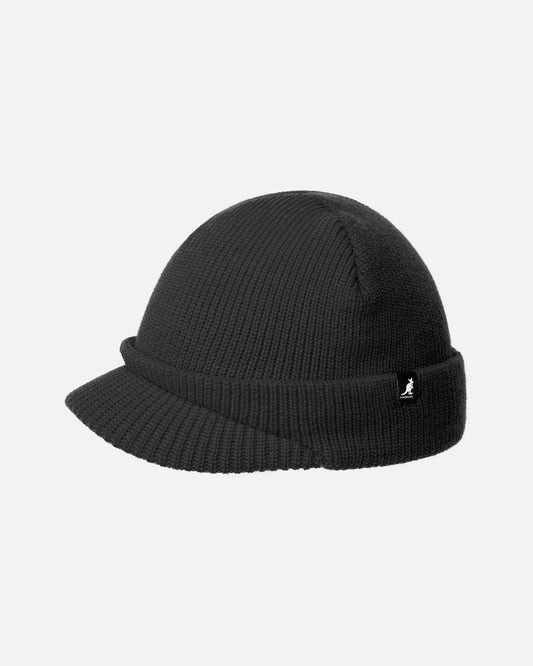 Kangol sliced peak Muetze, Schwarz