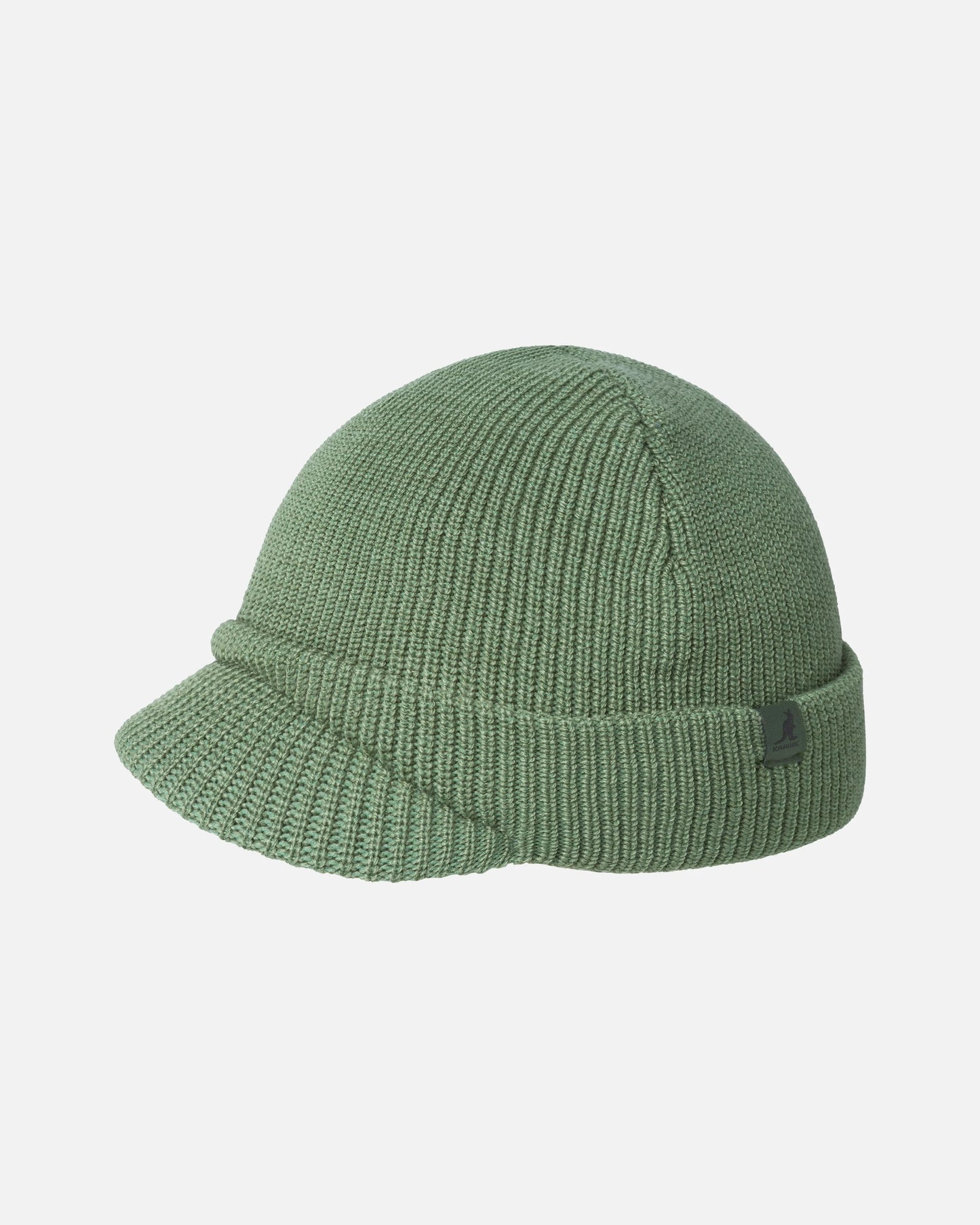 Kangol sliced peak Muetze oil, Grün