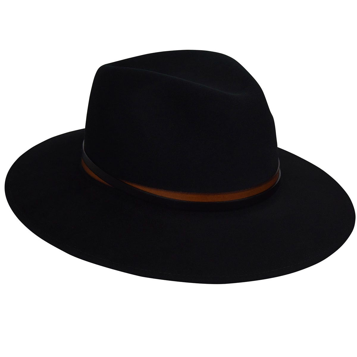 Bailey Stedman Elite Traveller Hut LiteFelt Filzhut, Schwarz