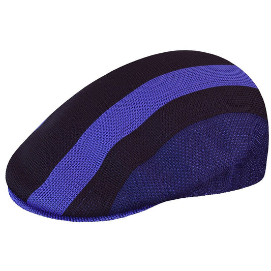 Kangol sym stripe 504 flatcap, Schwarz