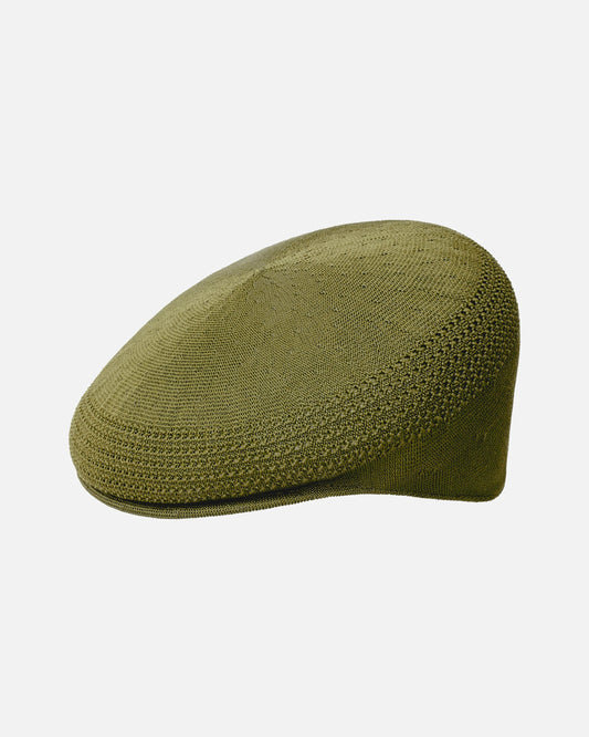 Kangol Tropic Ventair 504 Flatcap Schirmmütze, Oliv Grün