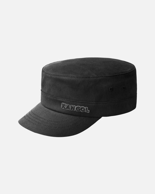 Kangol twill army cap, Schwarz