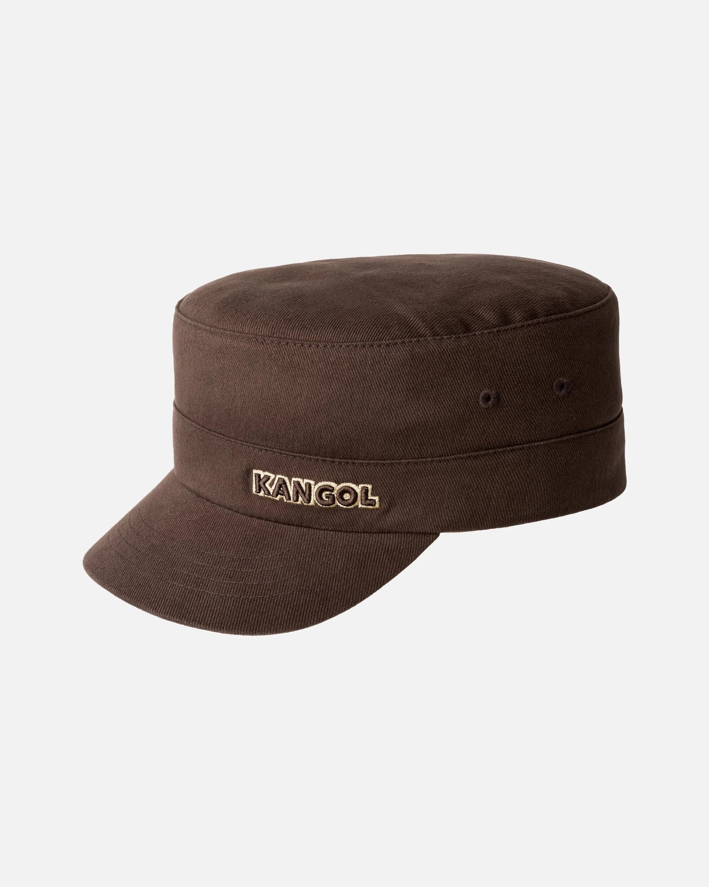 Kangol twill army cap, Braun