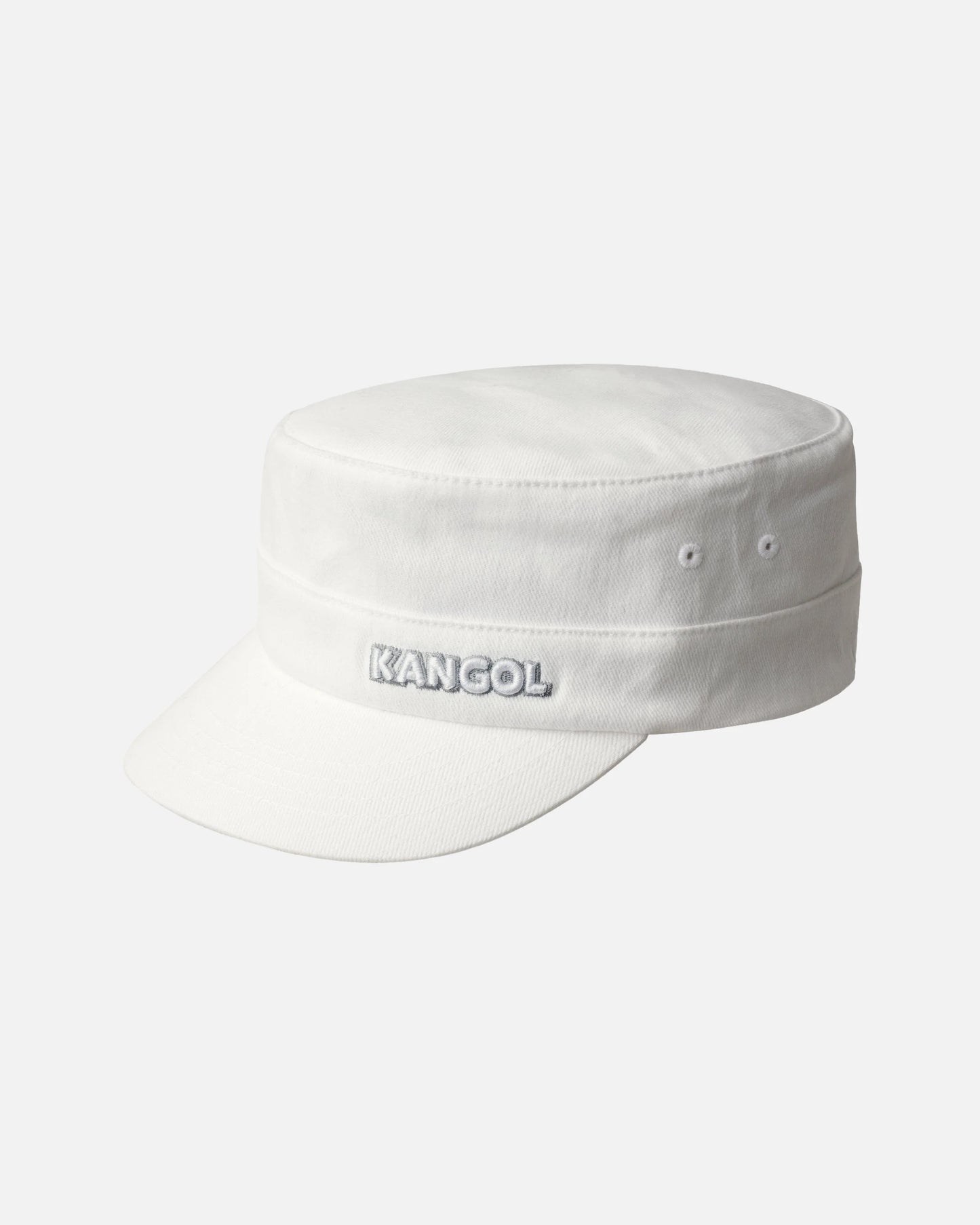 Kangol twill army cap, Weiß