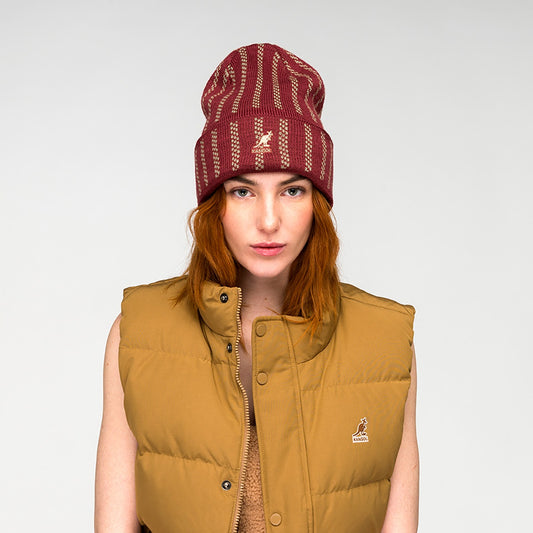 Kangol twist stripe Muetze, Rot