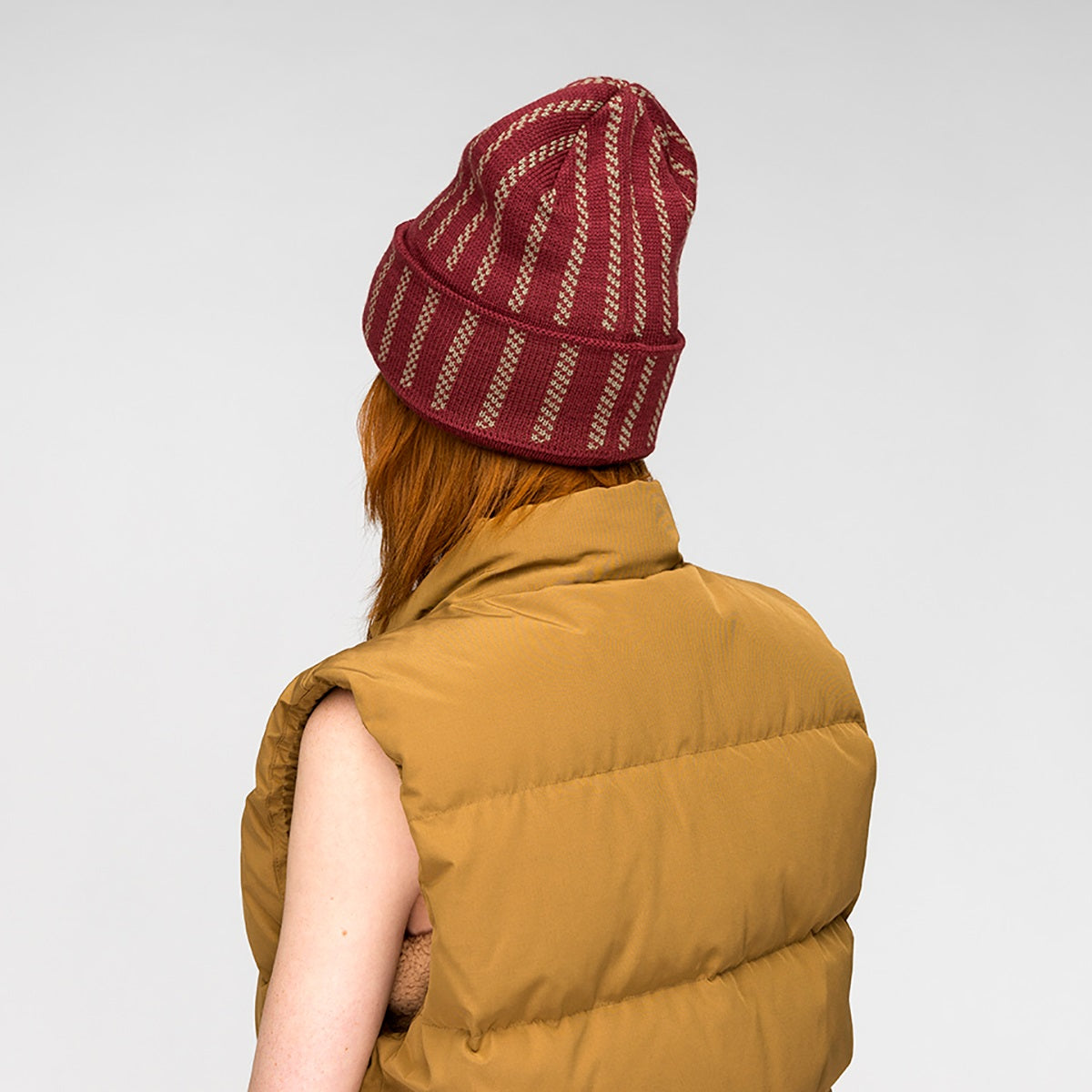 Kangol twist stripe Muetze, Rot