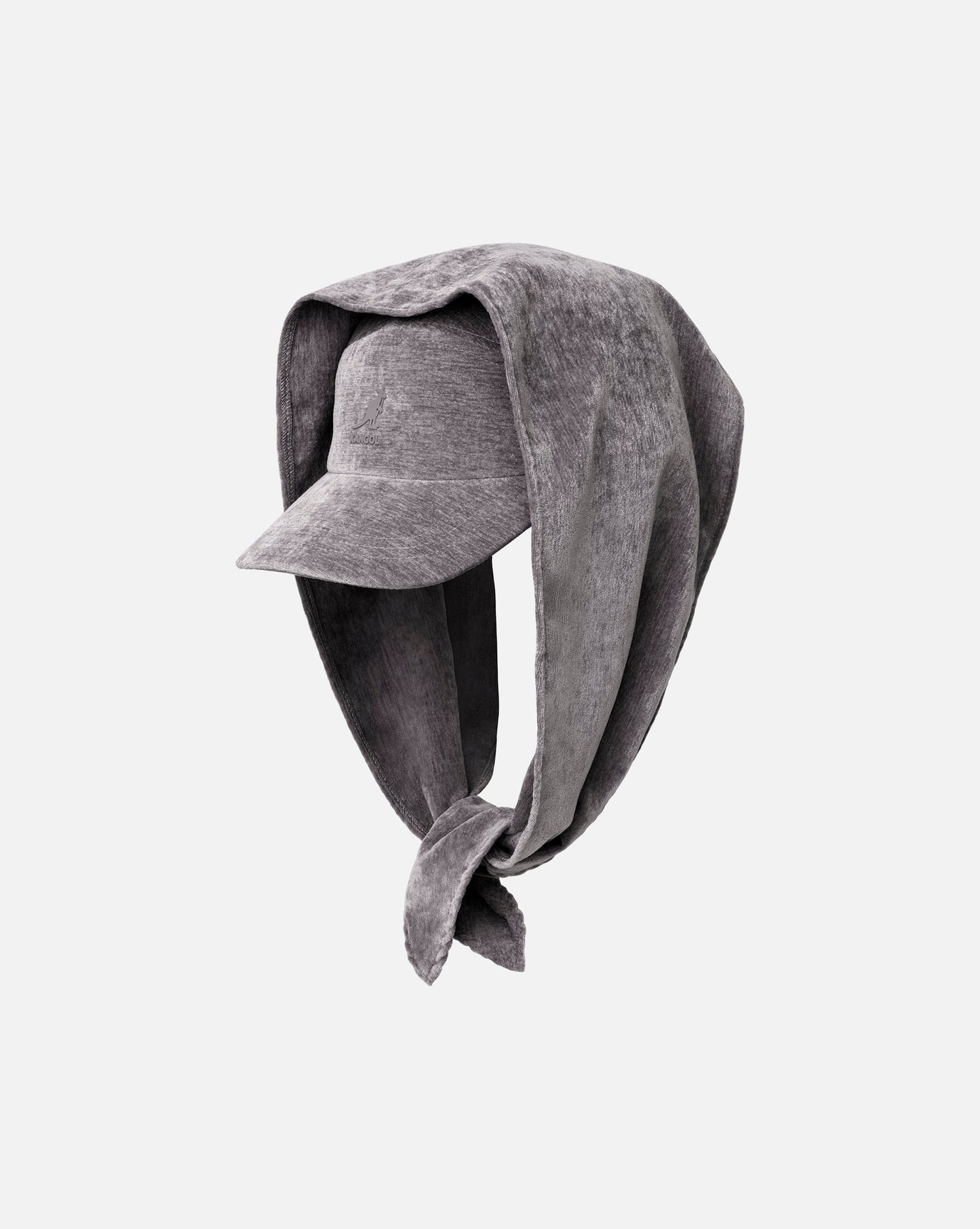 Kangol Velvet 5 panel cap, Grau