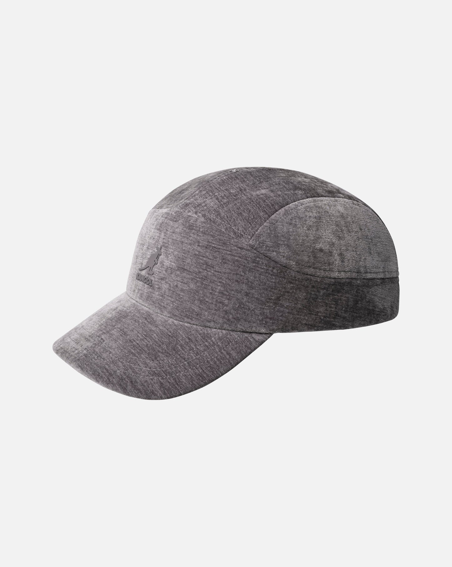 Kangol Velvet 5 panel cap, Grau