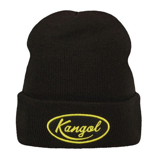 Kangol vintage oval logo Muetze, Schwarz
