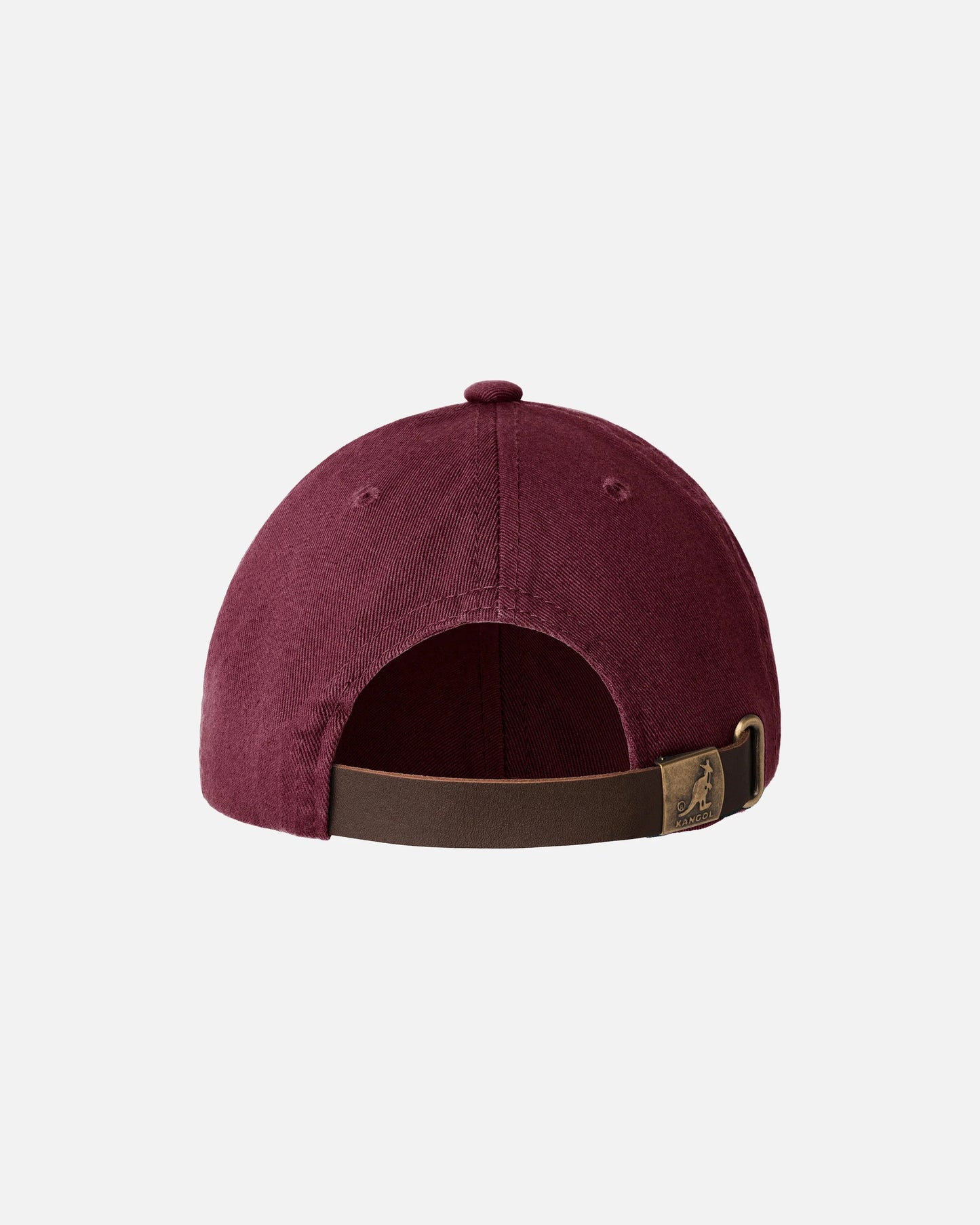 Kangol washed cotton adjustable baseball cap, Bordeaux Rot