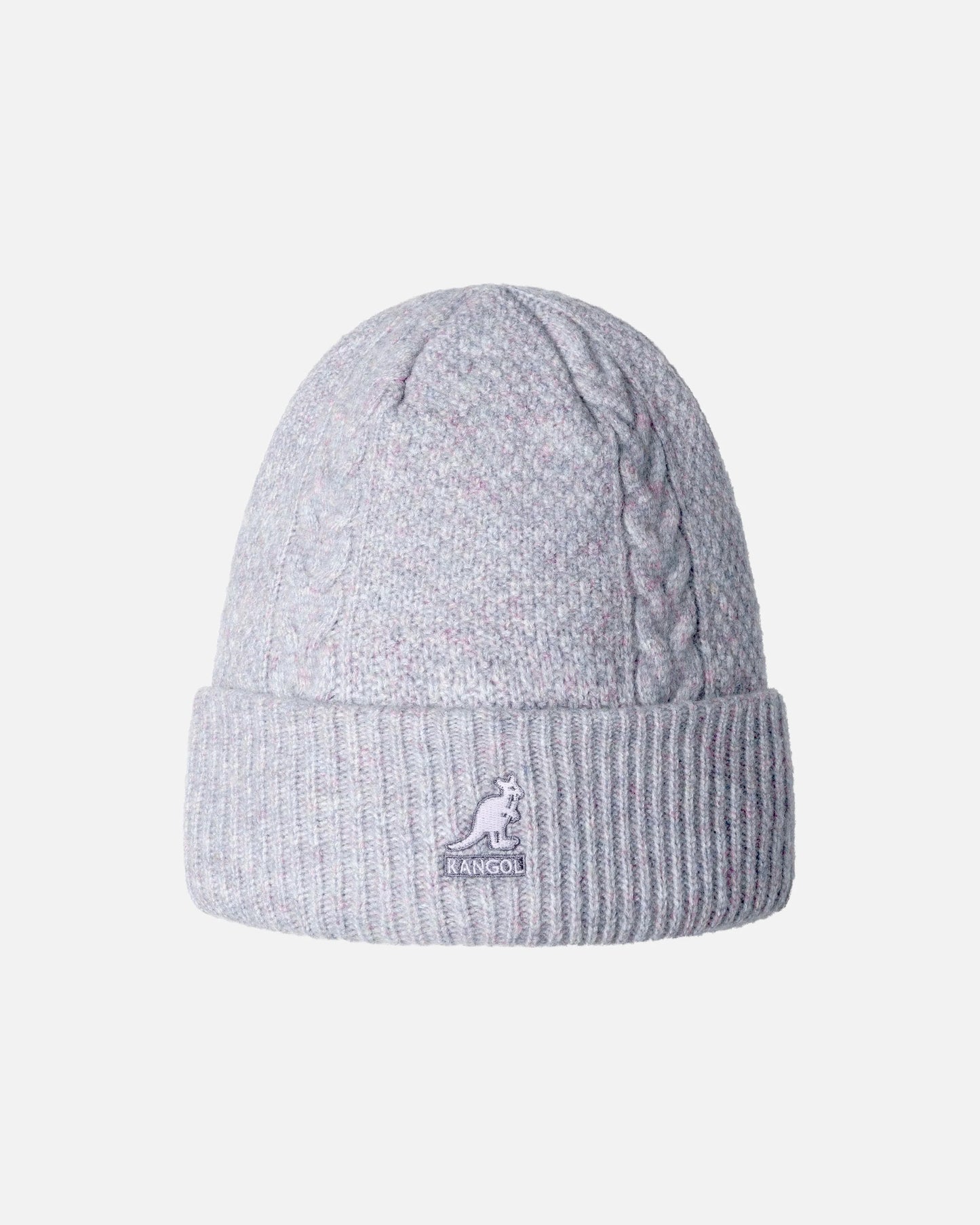 Kangol cable wool Muetze, Grau