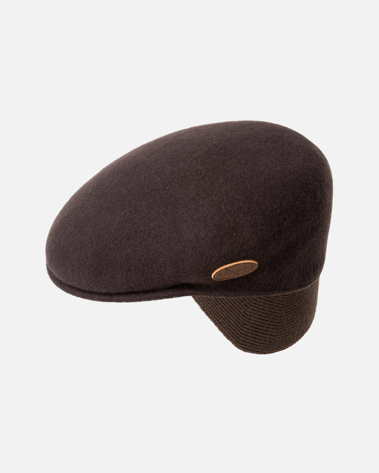 Kangol schiebermütze wolle 504 earlap flatcap, Braun