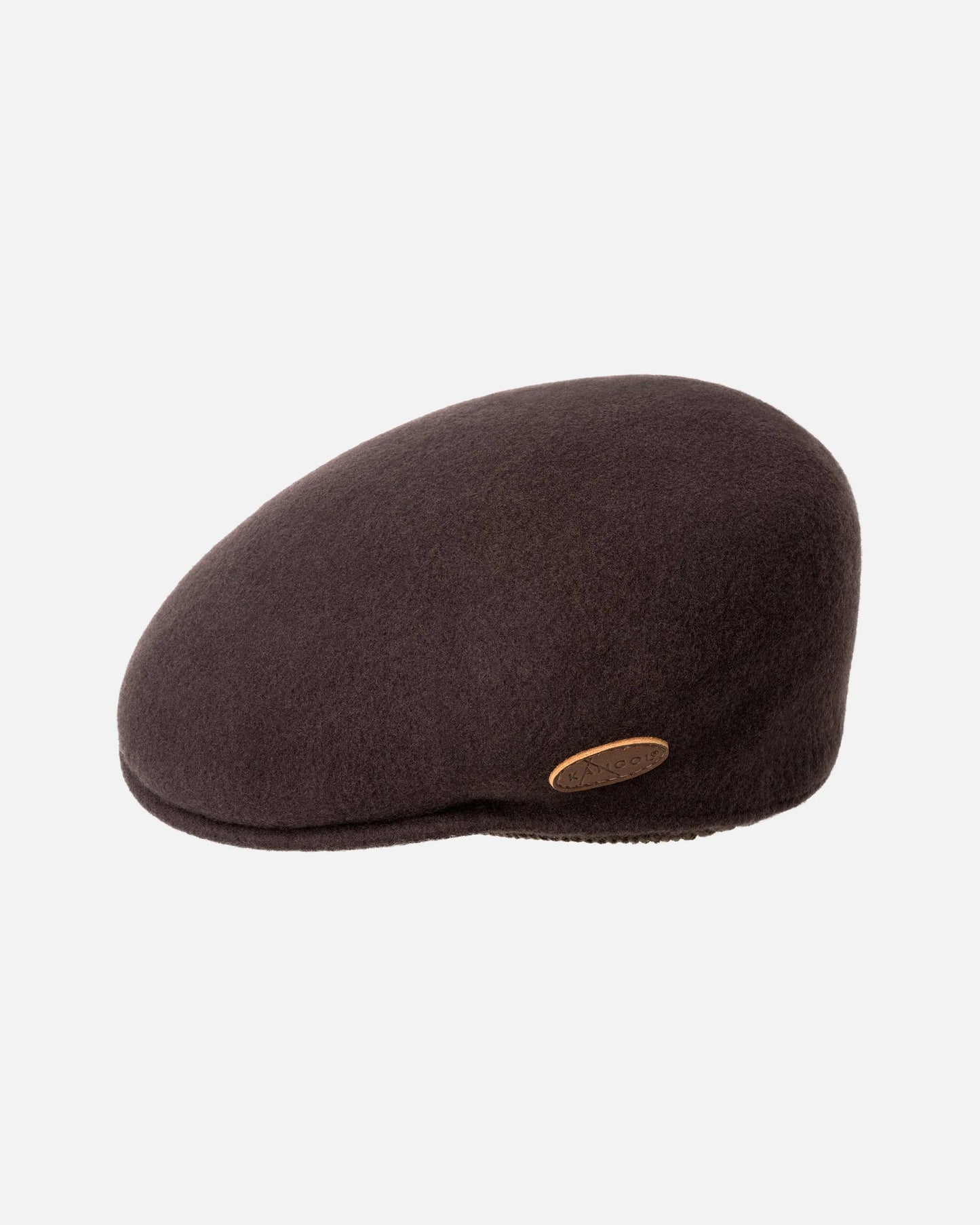 Kangol schiebermütze wolle 504 earlap flatcap, Braun