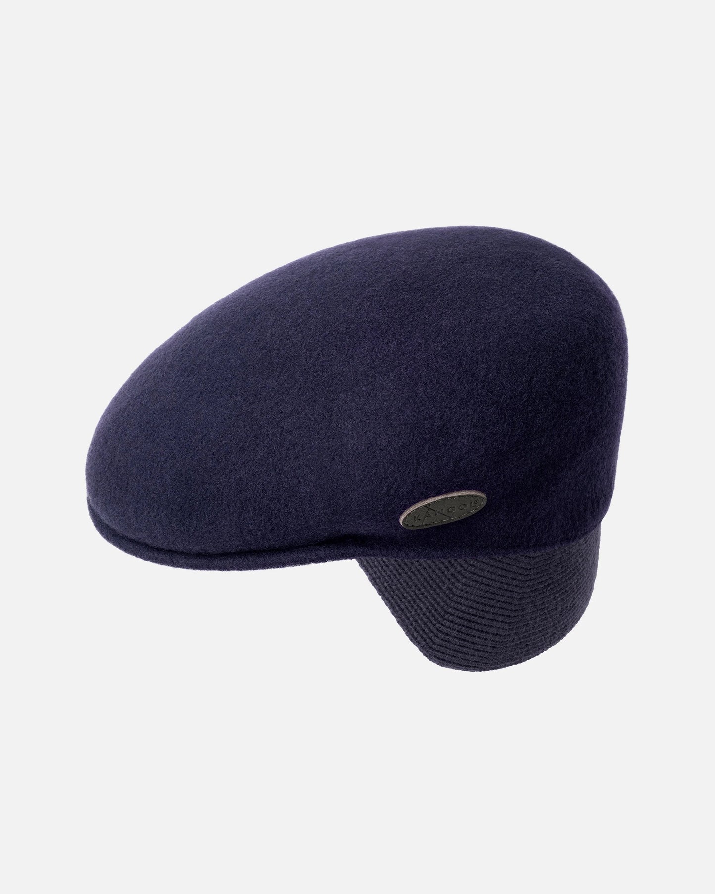 Kangol schiebermütze wolle 504 earlap flatcap, Marine