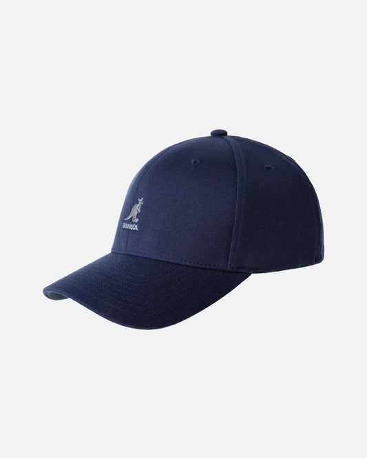 Kangol wool flexfit baseball cap, Dunkelblau