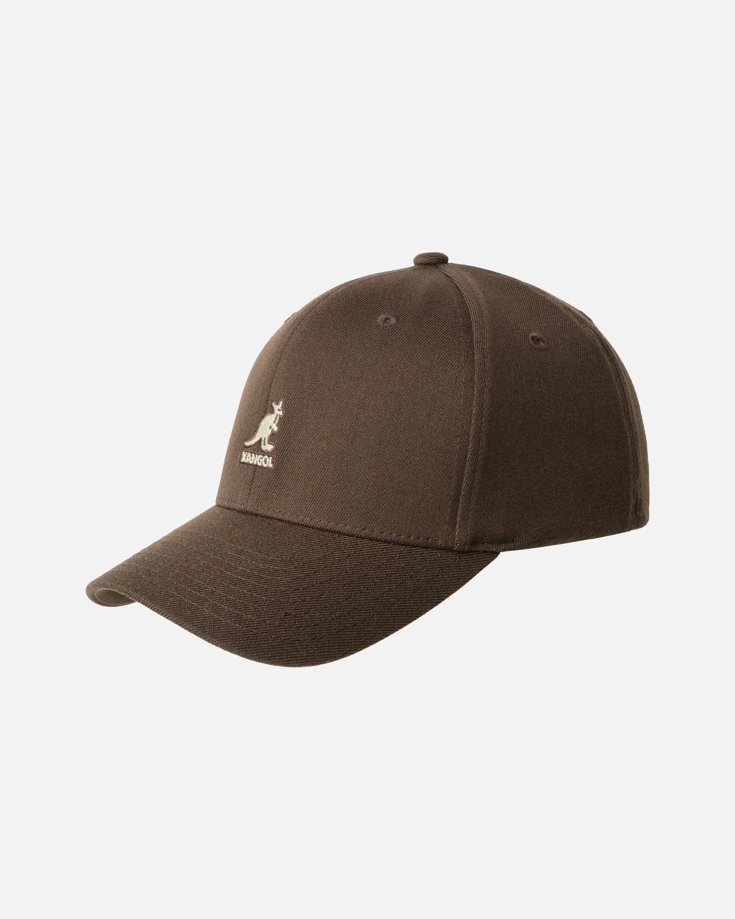 Kangol wool flexfit baseball cap, Braun