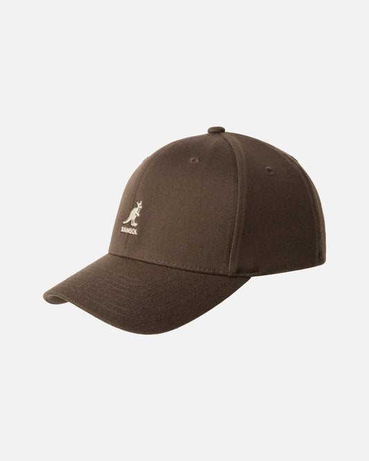 Kangol wool flexfit baseball cap, Braun