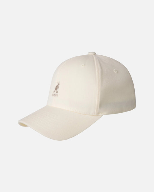 Kangol wool flexfit baseball cap, Weiß