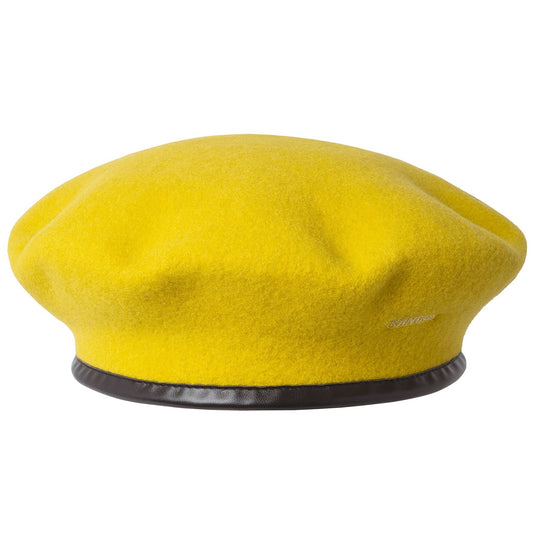 Kangol wool monty beret baskenmütze, Gelb