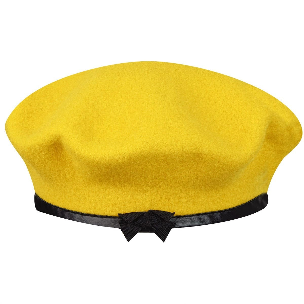 Kangol wool monty beret baskenmütze, Gelb