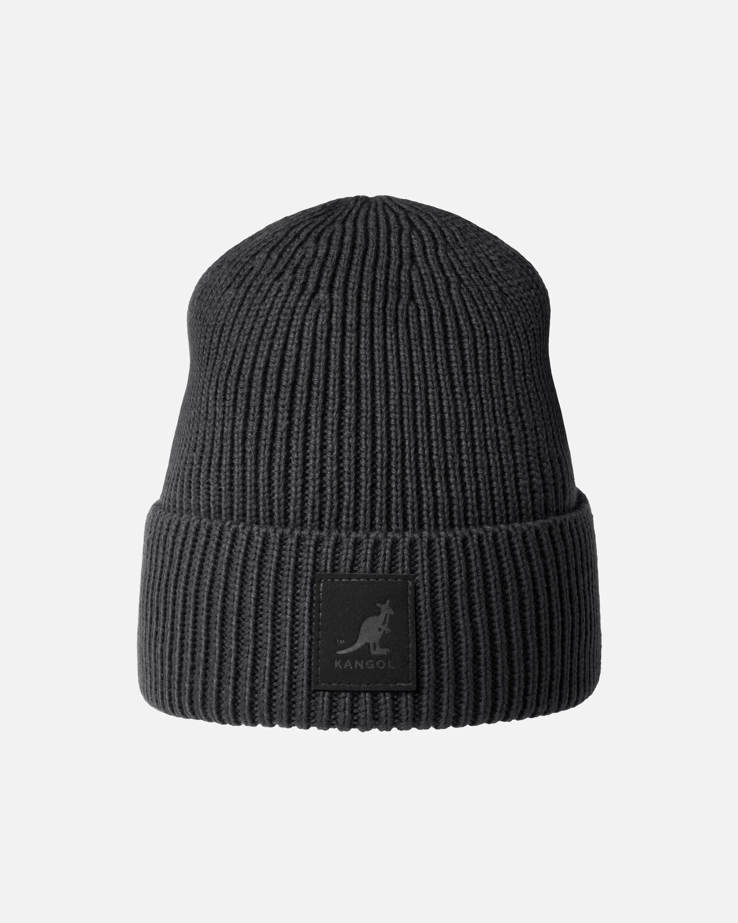 Kangol, Strickmütze patch pullon, Schwarz