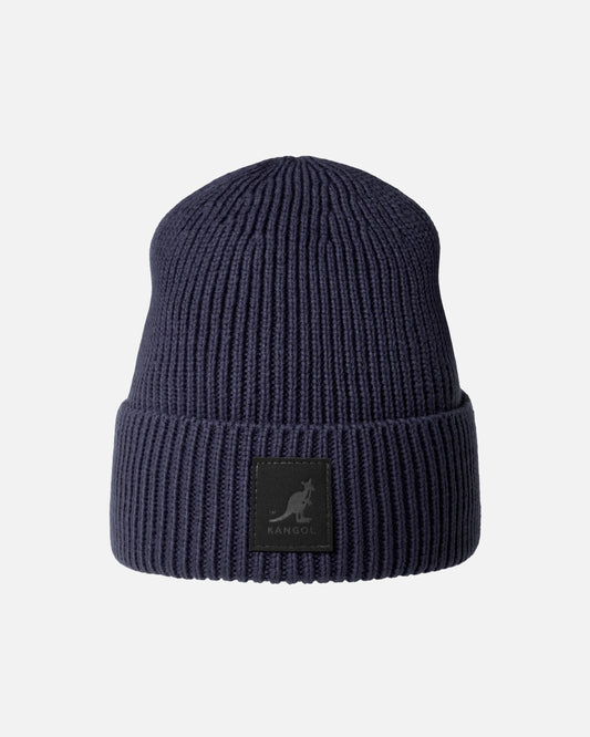 Kangol, Strickmütze patch pullon, Dunkelblau
